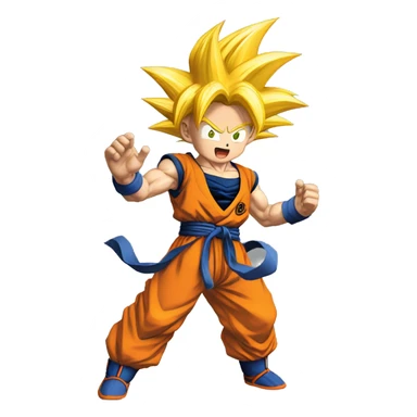 Goku super sayen énervé  sticker