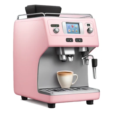 Light Pink coffee machine  sticker