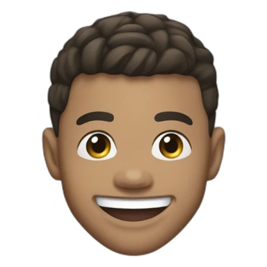 kylian mbappé smiling with the tongue sticker