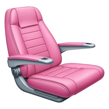 pink plane seat sticker