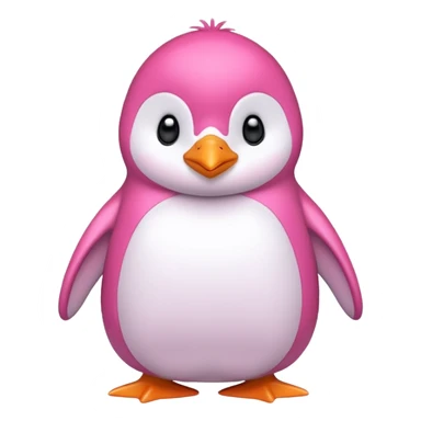 pink penguin sticker