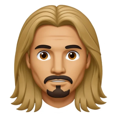 Kevin Richardson with long hair sticker