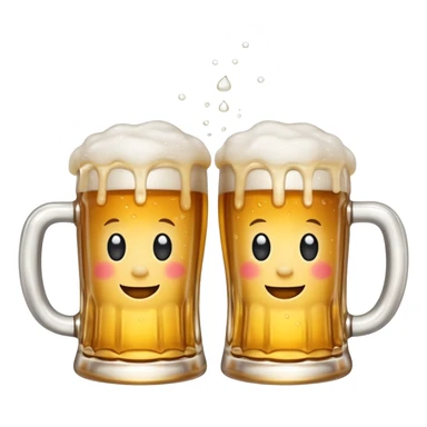 beer mugs cheers sticker