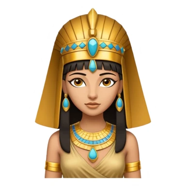 fullbody Cleopatra, high-detailed, realistic, front view sticker