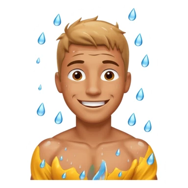 Aman is raining sticker