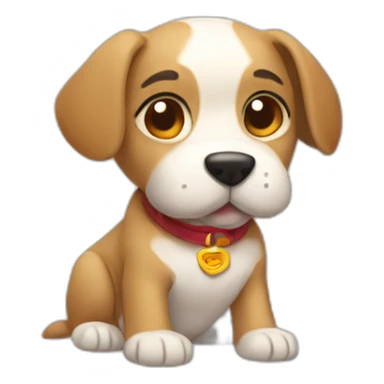 perrito-conducir-coche-niño sticker