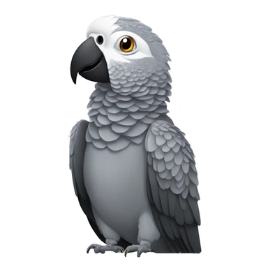 African grey parrot  sticker