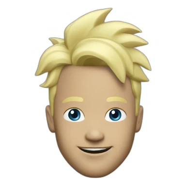 ajax player running blonde sticker