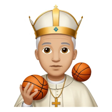 basketball pope sticker