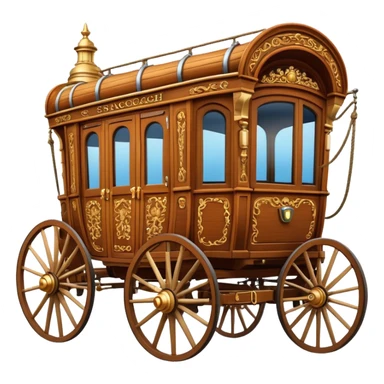 huge-horse-drawn-fancy-french-stagecoach-caravan sticker