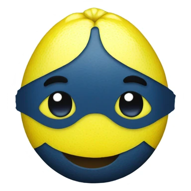 dark blue lemon sticker
