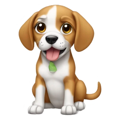 beatboxing puppy sticker