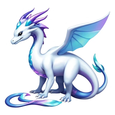 Futuristic-lugia-dragonair-suicune-hybrid, full body sticker