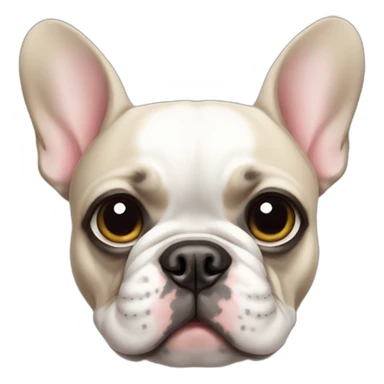 french bulldog with big eyes sticker