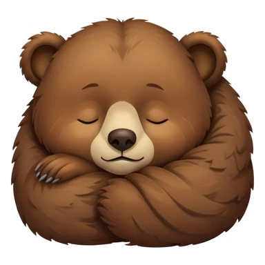 Oso durmiendo sticker