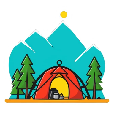 camping firewood sticker