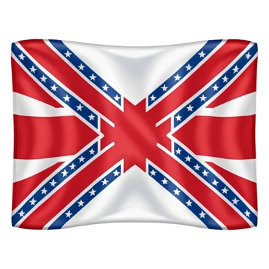 historically accurate confederate flag known as the 'Stars and Bars', rectangular, simple flat colors, no text sticker