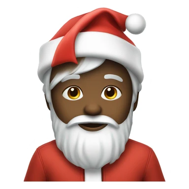 AI Little Boy with santa hat sticker