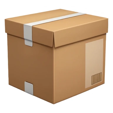 box normal package delivery sticker