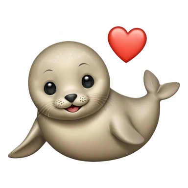 Happy seal in love sticker
