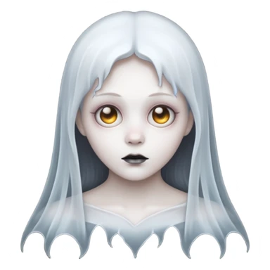 Gothic style ghost sticker