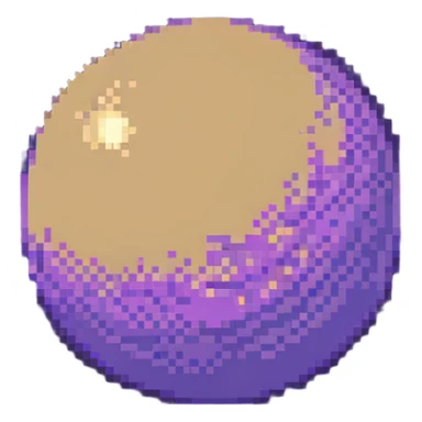 Venus planet circular without rings, golden atmosphere sticker