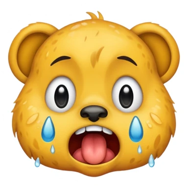 animal crying with shout sticker