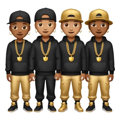 Emoji hip hop sticker