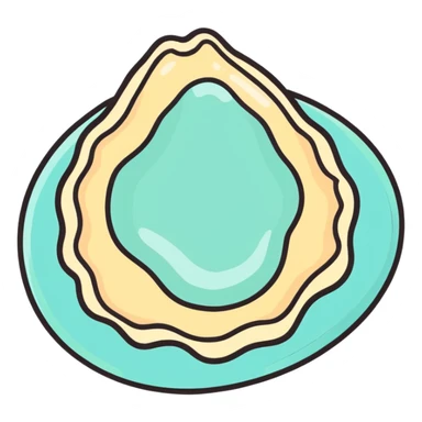 Oyster with a world inside  sticker