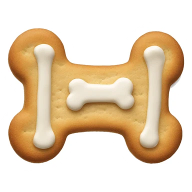 a bone shaped dog biscuit sticker