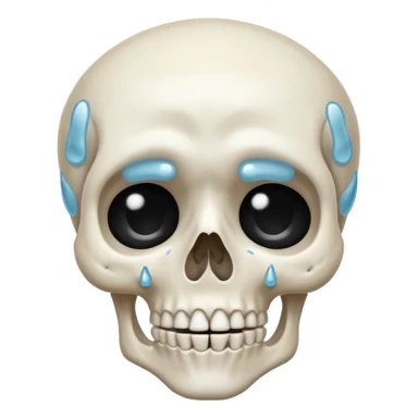 Squelette qui pleure sticker