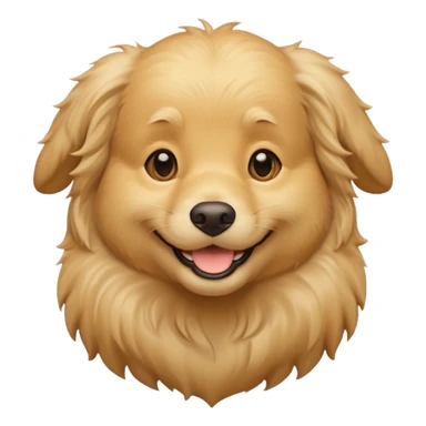 Cream coloured golden retriever sticker