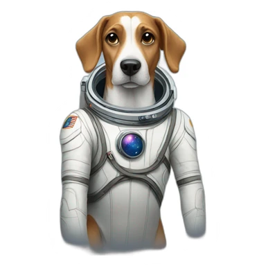dog in space sticker