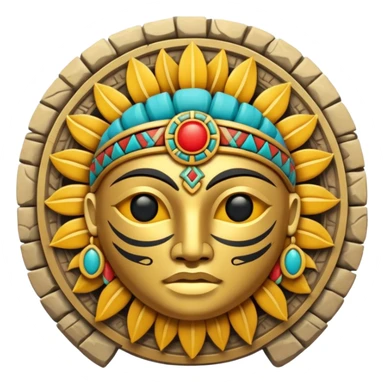 Sol y luna mexica  sticker