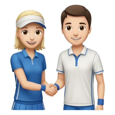 Shake with tennis sticker