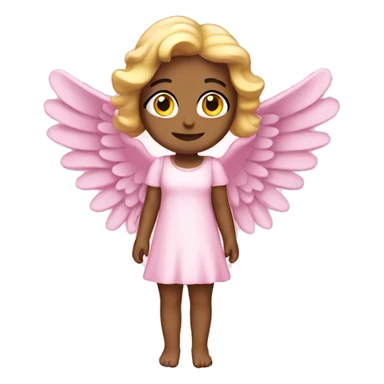 pink angel  sticker