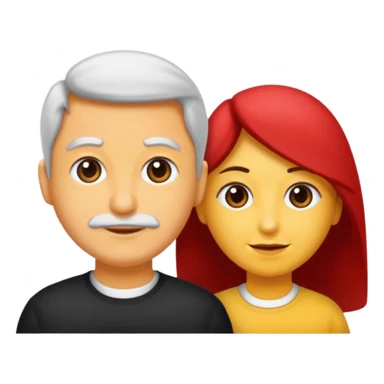 Saçı uzun ve arkadan bağlı olan bir erkek çiz sticker