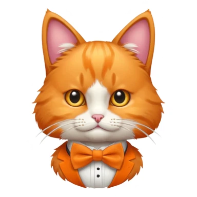 cat with a bowtie sticker