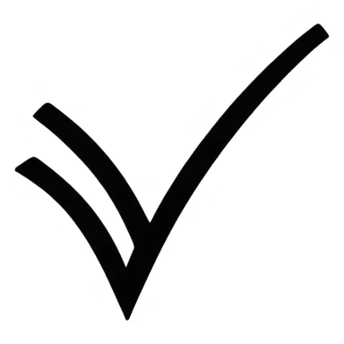 Una raya como ✔️ sticker