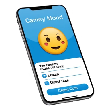 digital busniess card on a phone screen in english written just a phone screen no hands and a very professional without any empji sticker