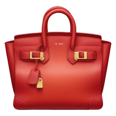 red birkin bag sticker