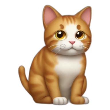 cat poops sticker