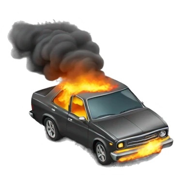 Car burnout sticker
