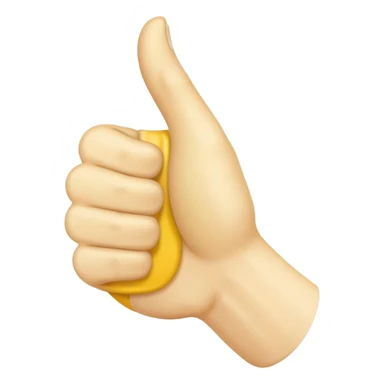 thumbs up emoij extra long thumb sticker