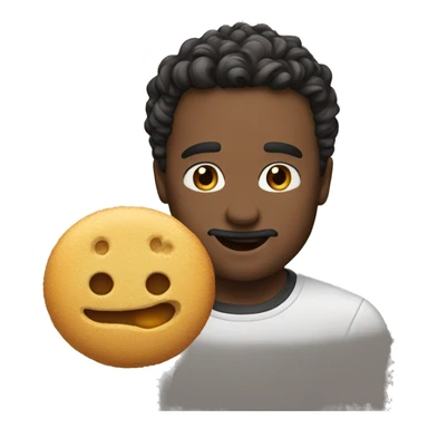This emoji 😎with 🥲 sticker