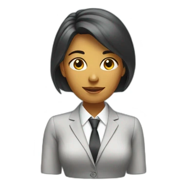 businesswomanhead sticker