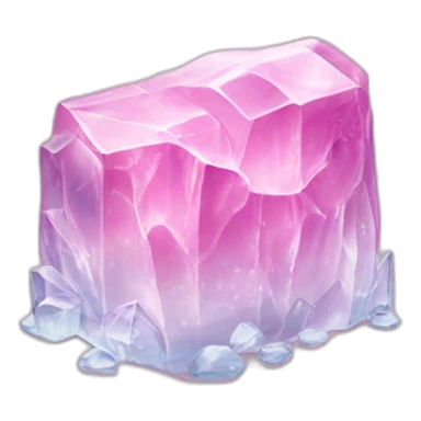 Pink coloured ice  sticker