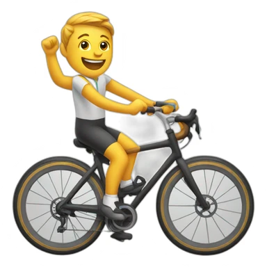 happy cycling sticker
