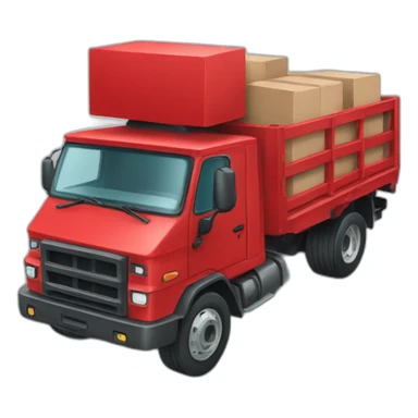 Red truck blockchain sticker