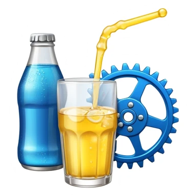 Soda juice electricity Gear sticker